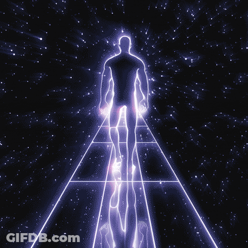 Space Loop Walk In The Dark GIF