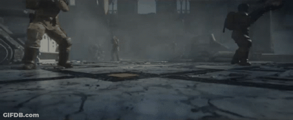Space Marine Ground Break Jump GIF