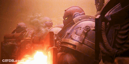Space Marines Warfhammer 40K GIF