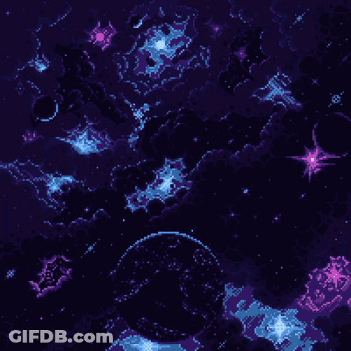 Space Pixel Art GIF