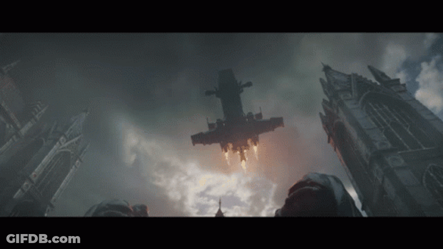 Space Ship Coming Marine GIF