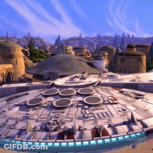 Space Ship Model With Number 80 GIF
