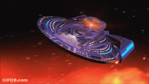 Space Ship NCC-1701-D GIF