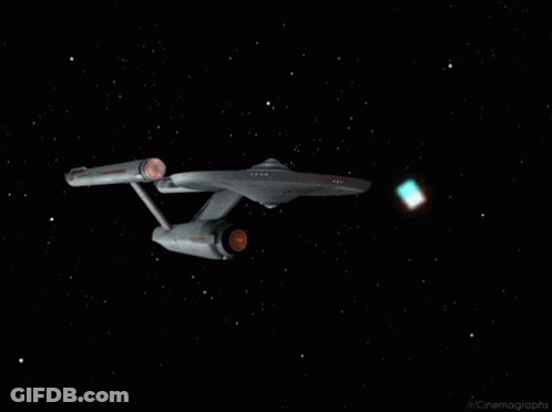 Space Ship With Cinemagraphs GIF