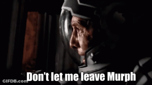 Space Suit Man Don't Let Me Leave Murphy GIF