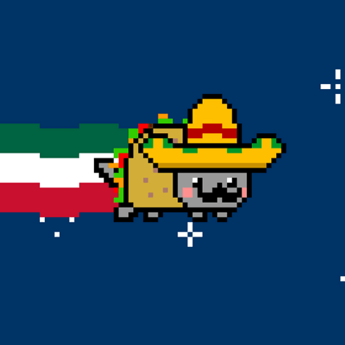 Space Taco Poptart Cat GIF