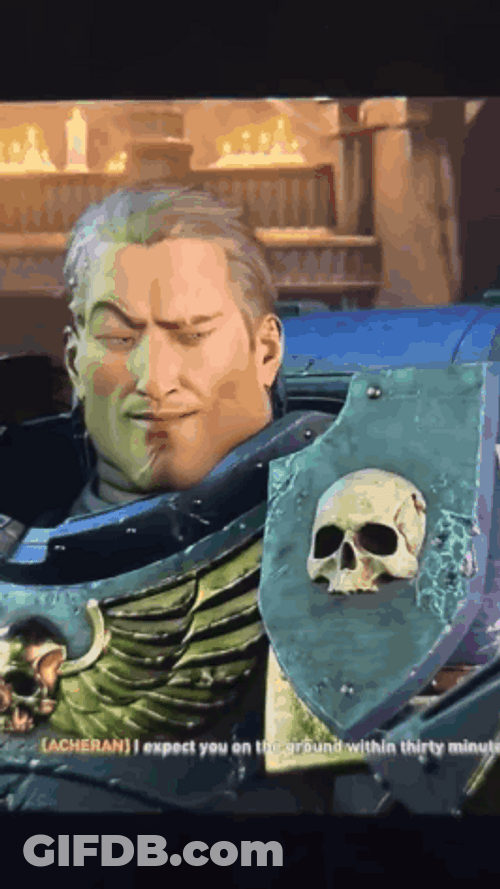 Space Warhammer Marine GIF