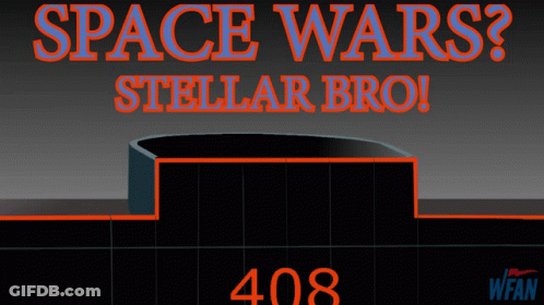 Space Wars Poster With Man In Box GIF