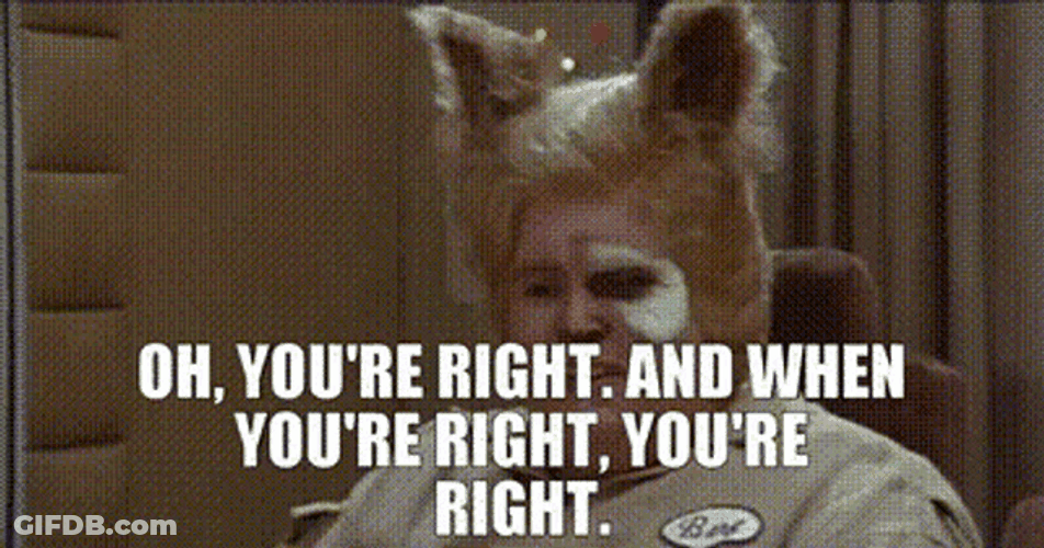 Spaceballs Barf Lone Starr You're Right GIF