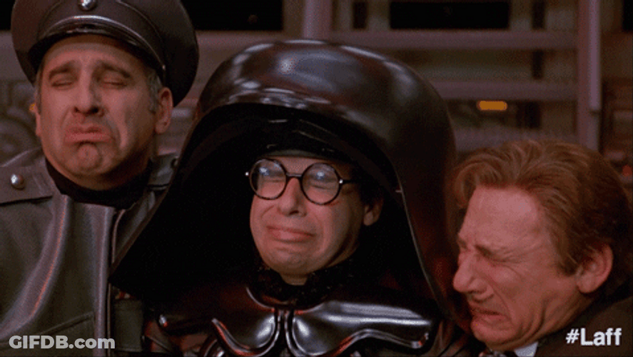 Spaceballs Colonel Sandurz Dark Helmet Skroob Thank You GIF