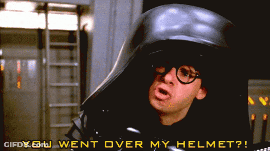 Spaceballs Dark Helmet Angry You Went Over GIF
