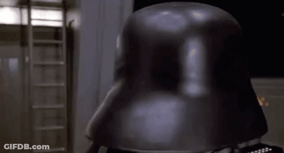 Spaceballs Dark Helmet Look Back What GIF