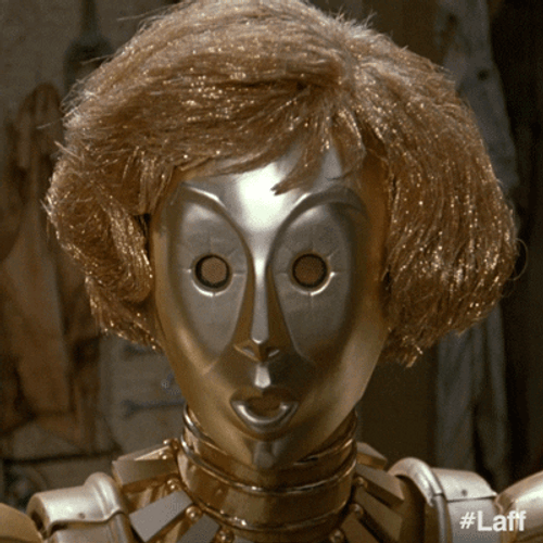 Spaceballs Dot Matrix Creepy Blinking Eyes GIF
