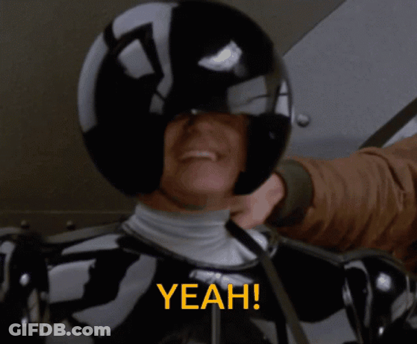 Spaceballs Laughing Guy Yeah Neck Pinch GIF