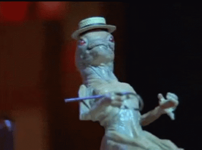 Spaceballs Lizard Alien Broadway Dancing GIF