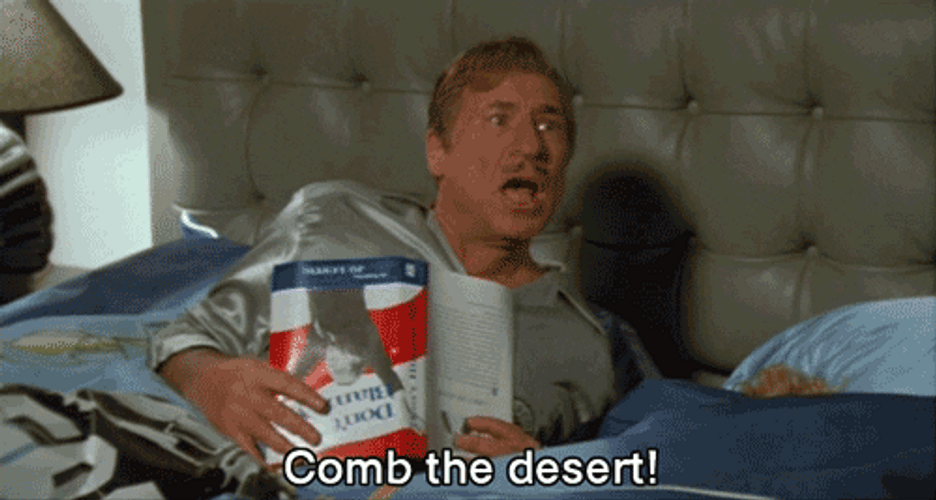Spaceballs President Skroob Comb The Dessert GIF
