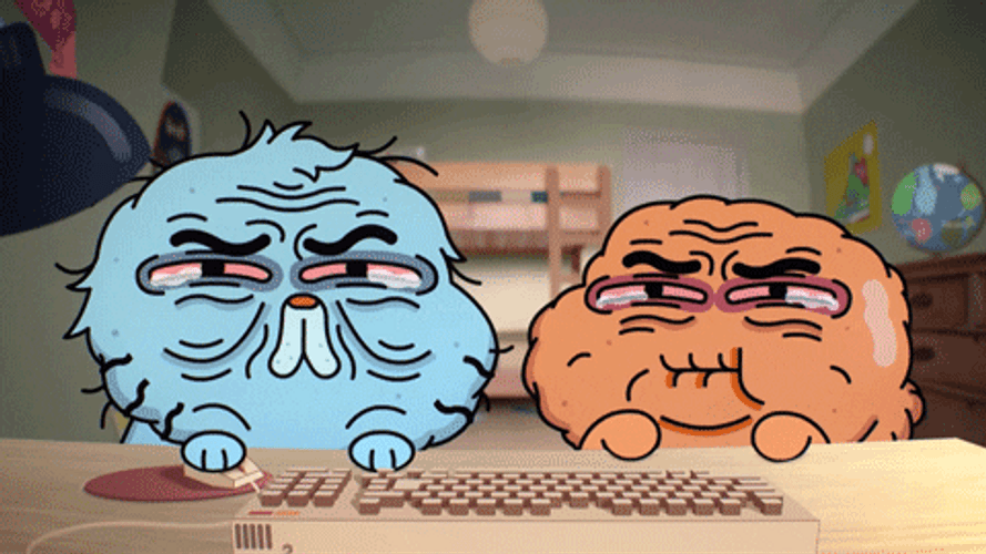 Spaced Out Gumball And Darwin GIF