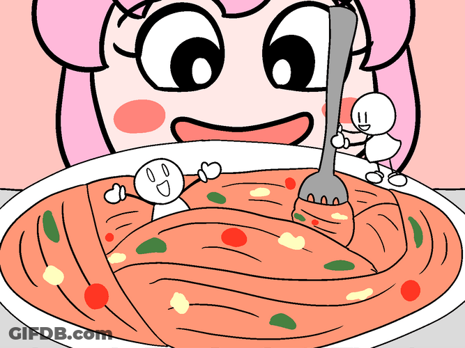 Spaghetti Lunch Child GIF