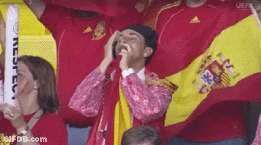 Spain Football Fan Praying GIF