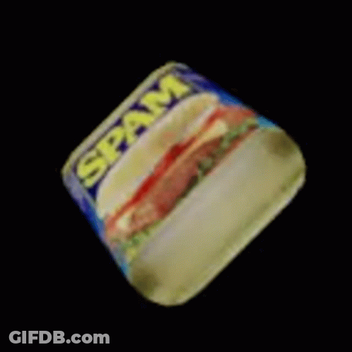 Spam Can With Hamburger Picture GIF