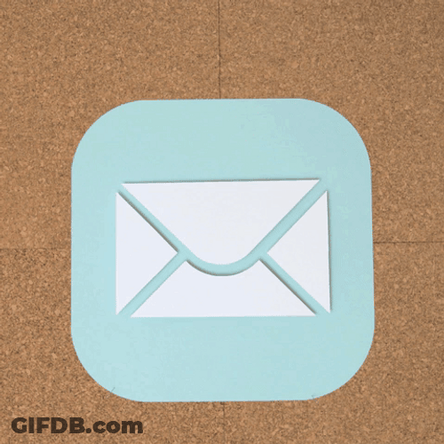 Spam Mail Notification Flick GIF