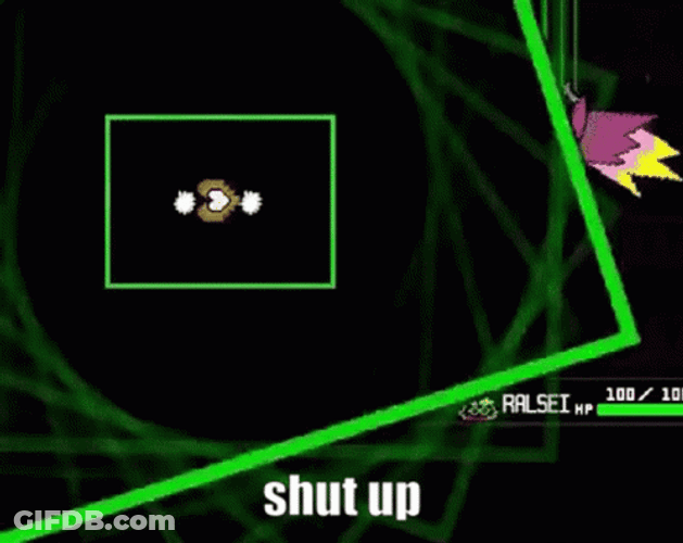 Spamton Appearing In Dark Night Shut Up GIF
