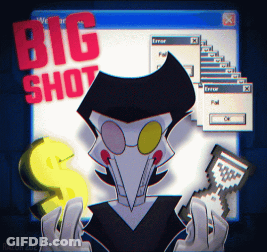 Spamton Laughing Big Shot Mobile Art GIF