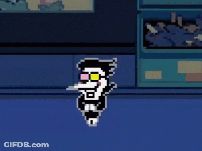 Spamton Sliding Game Session Deltarune GIF
