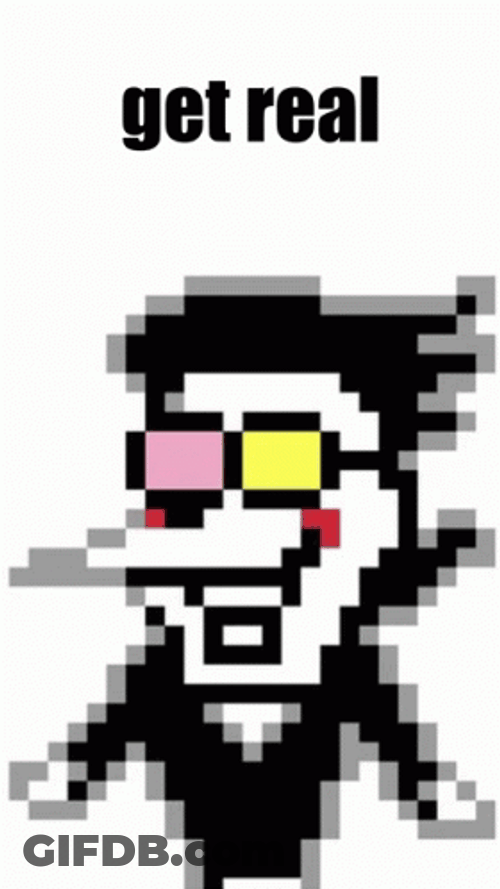 Spamton Transformation Pixel Art GIF