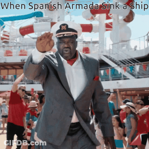 Spanish Armada Meams Swiming GIF