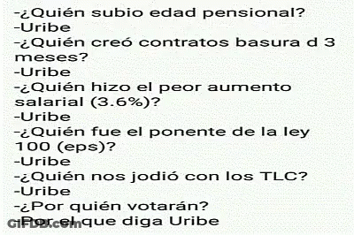 Spanish Questions List Starting With Quien Subio Edad Pensional GIF