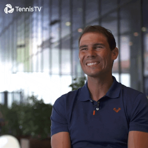 Spanish Tennis Player Rafael Nadal Awkward Smile GIF