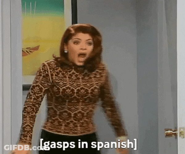 Spanish Woman Wow Meme GIF