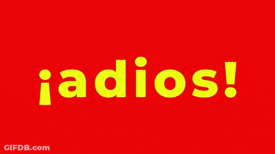 Spanish Word Adios GIF