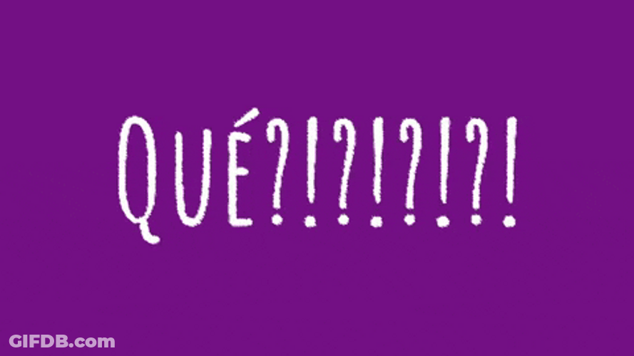 Spanish Word Que GIF