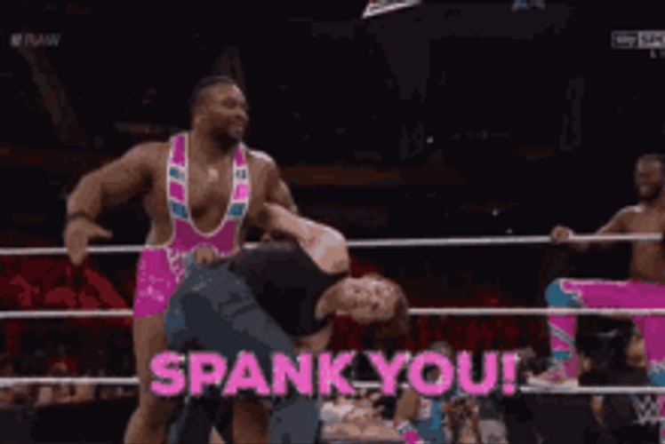 Spanking Butt Wrestling Scene GIF