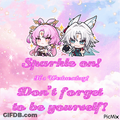 Sparkle It's Wednesday Don't Forget To Be Yourself GIF