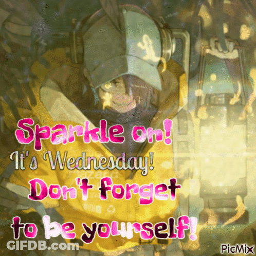 Sparkle It's Wednesday Don't Forget To Be Yourself GIF