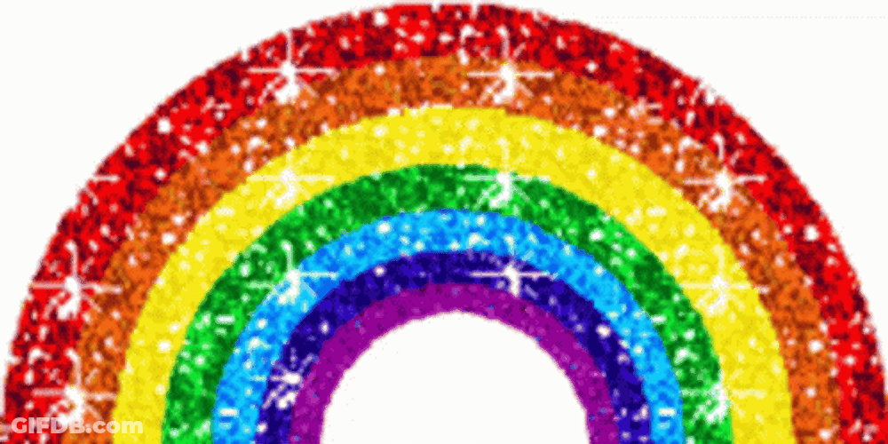 Sparkle Moving Rainbow GIF