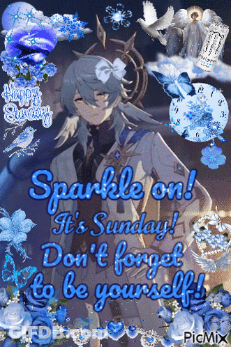 Sparkle Sunday Don't Forget To Be Yourself GIF