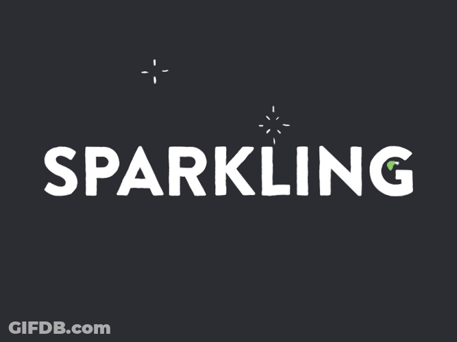 Sparkle Text Creative Animation GIF