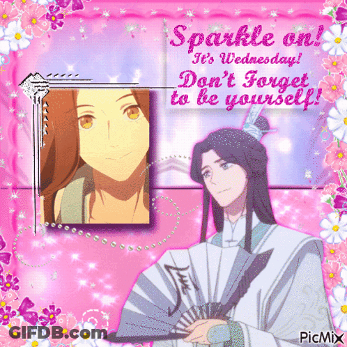 Sparkle Wednesday Don't Forget To Be Yourself GIF