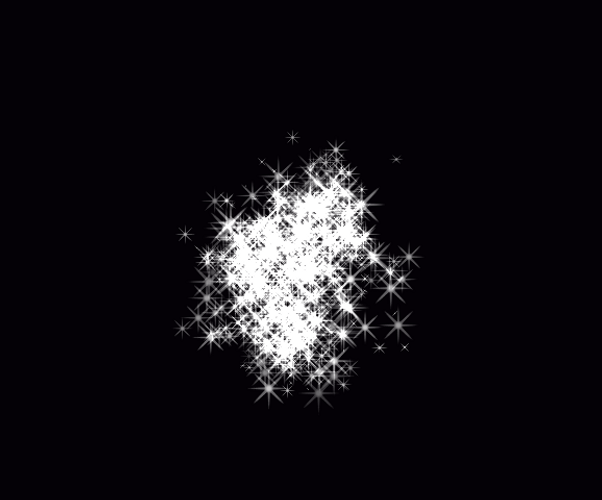 Sparkles Forming As One GIF
