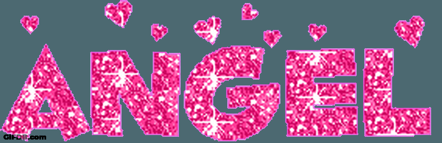 Sparkles In Angel Text GIF
