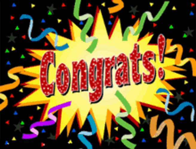 Sparkling Animated Congratulations Confetti GIF