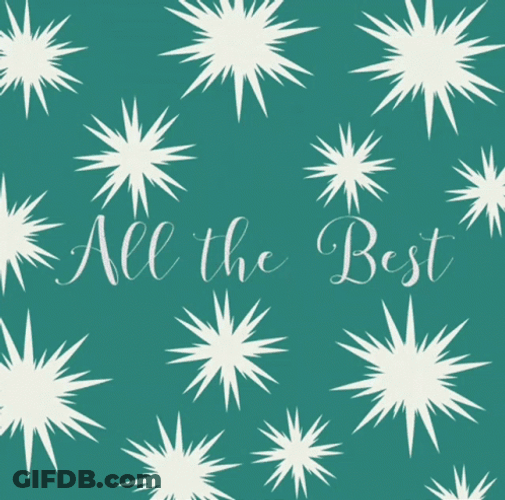 Sparkling Best Wishes Greeting GIF