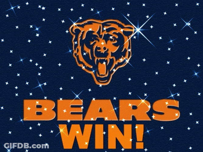 Sparkling Chicago Bears Win GIF