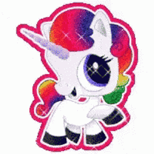 Sparkling Cute Unicorn GIF
