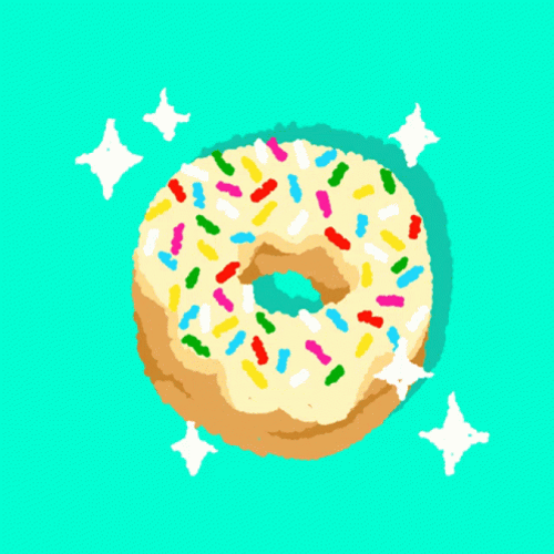 Sparkling Dough Time To Make The Donuts GIF