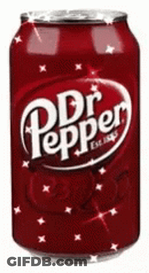 Sparkling Dr Pepper Can GIF